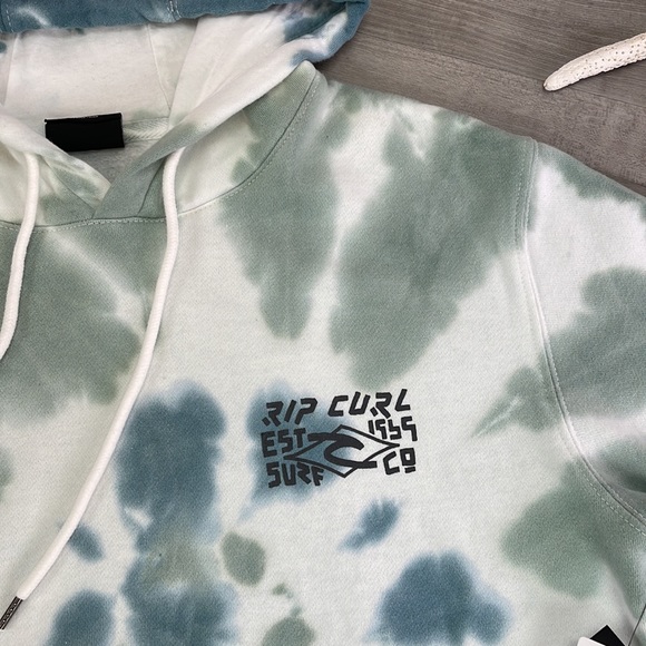 🔆RIP CURL🔆 TIE-DYE HOODIE SWEATSHIRT - Picture 5 of 9